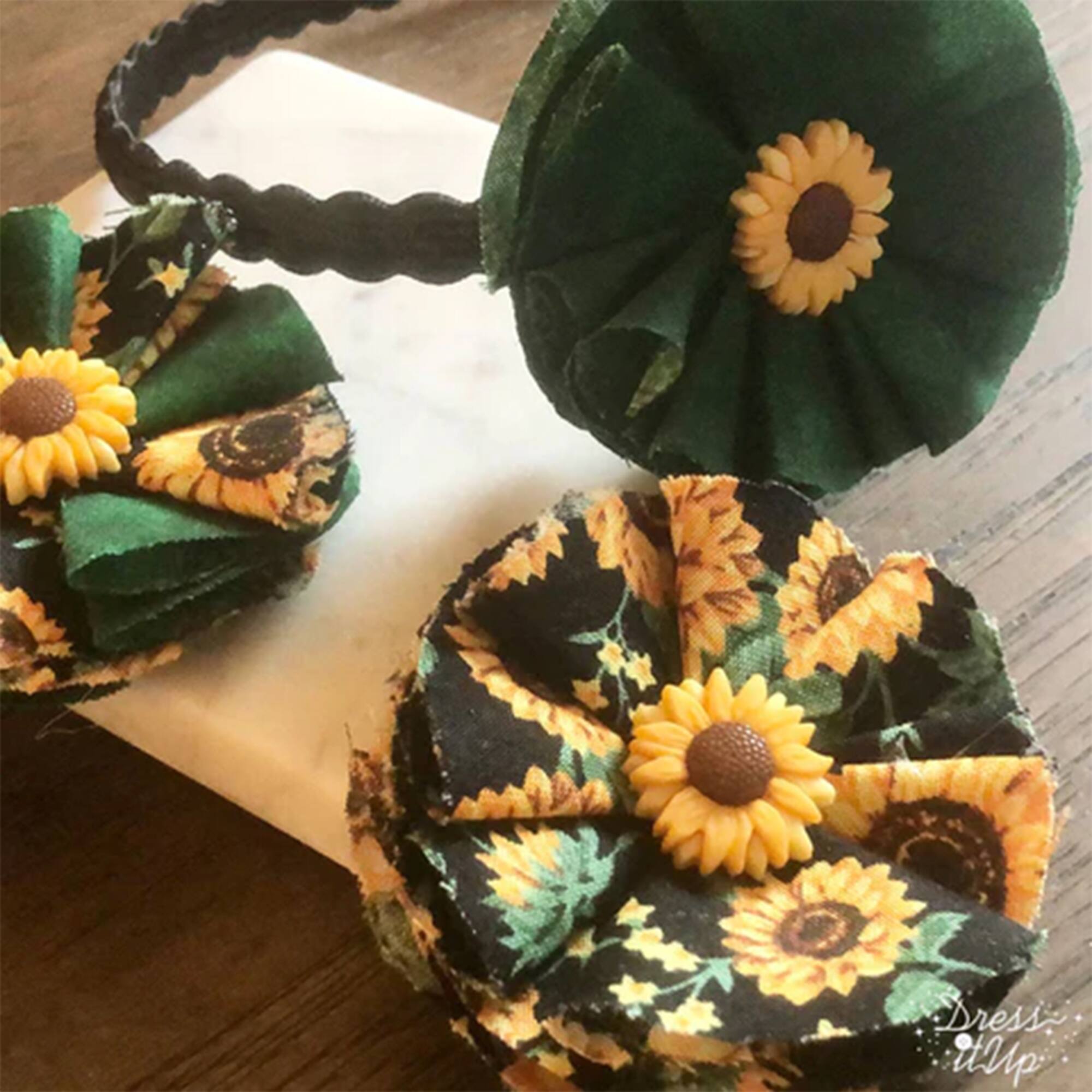 Dress It Up Yellow Sunflowers Autumn Inspired Embellishments